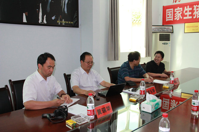 國家生豬遺傳改良計(jì)劃專家組《楊公社、潘玉春、黃瑞華》到重慶69指導(dǎo)工作